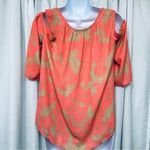 Cato C Est 1946 Tropical Print Cold Shoulder Top Size Small Photo 6
