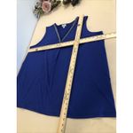 Avenue  Women’s Sleeveless Top Blue Beaded V-Neck Plus Size 22/24 Tunic Pullover Photo 6