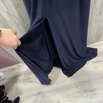 BHLDN Anthropologie  Navy Mendoza Formal Front Slit Dress Womens Size 8 READ FLAW Photo 6