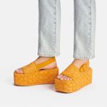 Coach  Noelle Terry Cloth Sandal, Red Orange Size 11 Comes in Box - SOLD OUT! Photo 13