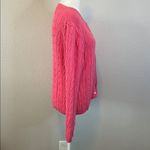 Pierre Cardin  Cotton Cableknit Cardigan Pink Size Medium Photo 1