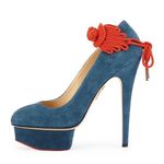 Charlotte Olympia  Eternally Dolly Embellished Suede Pumps   Photo 0
