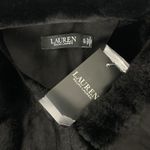 Ralph Lauren Lauren  Double Breasted Faux Shearling Coat Black Size XL Photo 12