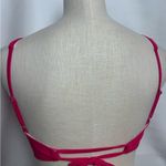 Red Carter  pink Lace-Up Crop Top with padding NWOT S Photo 2