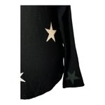 Rachel Zoe  Sweater Women Small Black Rayon Cashmere Blend Start‎ Print Pullover Photo 5