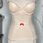 Victoria's Secret Victoria’s Secret Peach Lace Push Up Garter Corset Slip Size 34C Photo 0