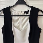 Classic Black White Sheath Dress Size 2 Sleeveless Sheath Career Office Preppy Photo 5