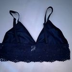 Aeropostale ‎ Women's Lace Longline Bralette Navy Blue Wireless Racerback L Photo 1