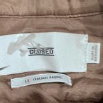 CLOSED KALLY 2020 ITALIAN FABRIC WOMENS JACKET MEDIUM Tan Photo 10