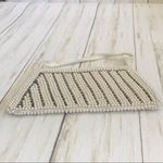 White Faux Pearl Bridal Bag Vintage Silver Photo 5