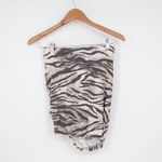 LNA Clothing Tiger Print Ruched Mini Skirt Extra Small Brown Size XS Photo 4