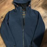 Hawke & Co. Superdry Men's Hooded Soft Shell Trekker Jacket, Eclipse Navy Photo 0