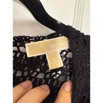 Michael Kors  Crochet Knit Long Sleeve Mini Dress Photo 1