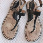 Merona Thong Sandals Braided Black Size 8.5M Photo 5