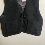 No Boundaries  Sleeveless Sherpa Vest Black Photo 2