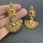 Beautiful Indian Pakistani Earrings/Wedding Peacock New Design Earrings Gold Photo 1