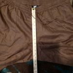 Lands' End Womens High Rise Pull On Crop Pants Chocolate Brown Linen Size22w Photo 6