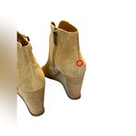 Lucky Brand 🆕.  | LURELI PEEP-TOE WEDGE BOOTIES | TAUPE | SIZE: 8 Photo 5