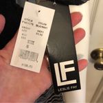 Leslie Fay  lace cocktail mini dress black and white short sleeve size 8 Photo 6