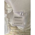 ANINE BING  Layered Lace Trim Sleeveless White Mini Dress GUC Minor Flaw M Tiered Photo 5