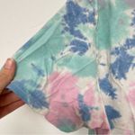 Pink Floyd  Blue & Green Tie Dye Short Sleeve Tee Shirt Womens L London 1973 Top Photo 3