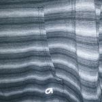 Gap  Active XL Black Gray Stripe Hoodie Top Photo 5