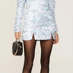 SAU LEE Jen Mini Dress 6 Blue Photo 0