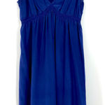 AQUA  Mini Silk‎ Blue dress, v-neck, sleeveless, elastic high waist, size Medium Photo 0