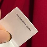 Kasper #129  RUFFLED TIE FRONT V-NECK RED BLOUSE TOP SIZE MEDIUM Photo 5