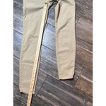 Current Elliott The Ankle Skinny Metallic Gold Khaki Jeans Size 29 Slim Fit Work Tan Photo 7