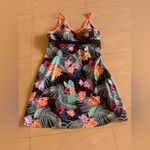 Zero X Posur Bra dress bathing suit XL black floral lightweight stretch Photo 5
