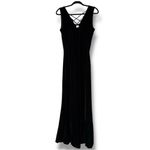 Spirit  Halloween small pull on black velvet sleeveless romper wide flare legs Photo 8