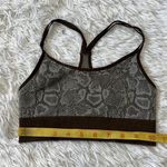 Bombshell sportswear  Brown Snakeskin sports bra size XS Nwot Photo 1