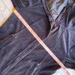 Elie Tahari Velour Blue Track Jacket Medium Full Zip Photo 3