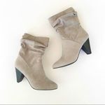 Kaari Blue  Gray Faux Suede Ankle Boot Photo 0