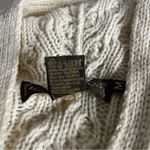 INIS CRAFTS Cable Knit Hooded Zip Sweater 100% Merino Wool Womens Size Medium Photo 9