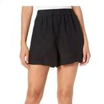 Madewell Linen Blend Pull-On Shorts Pockets Lightweight Black size Small Photo 1