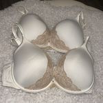 Cacique  40DD Elegant Lace Trimmed Bra in Cream and Tan two available identical Photo 1