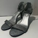 Bandolino  Madia‎ Silver Heeled Open Toe Ankle Strap Dress Sandals Size 9 Photo 6