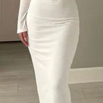 Princess Polly White Off-Shoulder Maxi Dress Photo 0