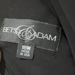 Betsy and Adam  Women’s Fit & Flair Purple And Black Midi Dress Photo 1