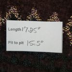 ZARA  Brown and Gold Cropped Cardigan Sweater Size Small Brown Cropped Sweater Photo 1