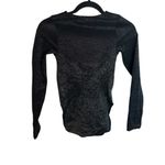 YITTY  Black Metallic Nearly Naked Luxe Shaping Long Sleeve Bodysuit Photo 2