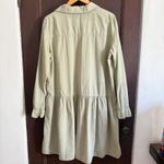 GRAYSON | Willow Green "The Changemaker" Loose Fit Drop Waist Shirtdress | Large Photo 1