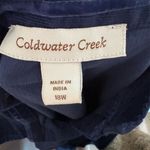 Coldwater Creek Plus Size 18 Blue Corduroy Long Sleeve Button Shirt Dress Photo 5