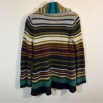 Wooden Ships ✨  Striped Open Front Cardigan Wool Mohair Multicolor Women S/M Photo 9