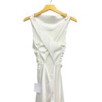 Lulus  Effortlessly Sensational White Satin Backless Maxi Dress size XXS NWT Photo 6