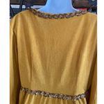 Size L//Vintage 70s Velour Lounge Jumpsuit by Loungees Yellow Size L Photo 2