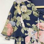 Show Me Your Mumu  Navy Blue Floral Mini Shift Dress Womens S Babydoll Coquette Photo 2