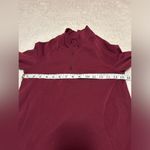 Lululemon Burgundy Quarter Zip Sweater Size 4 Photo 3